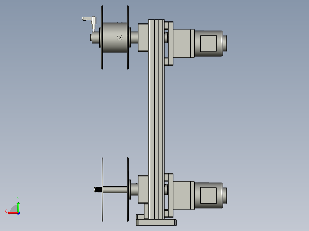 放标签-收卷膜结构后视图
