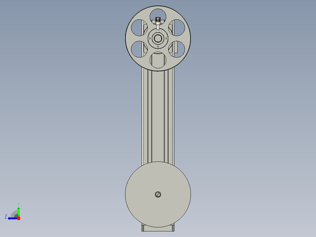 放标签-收卷膜结构右视图