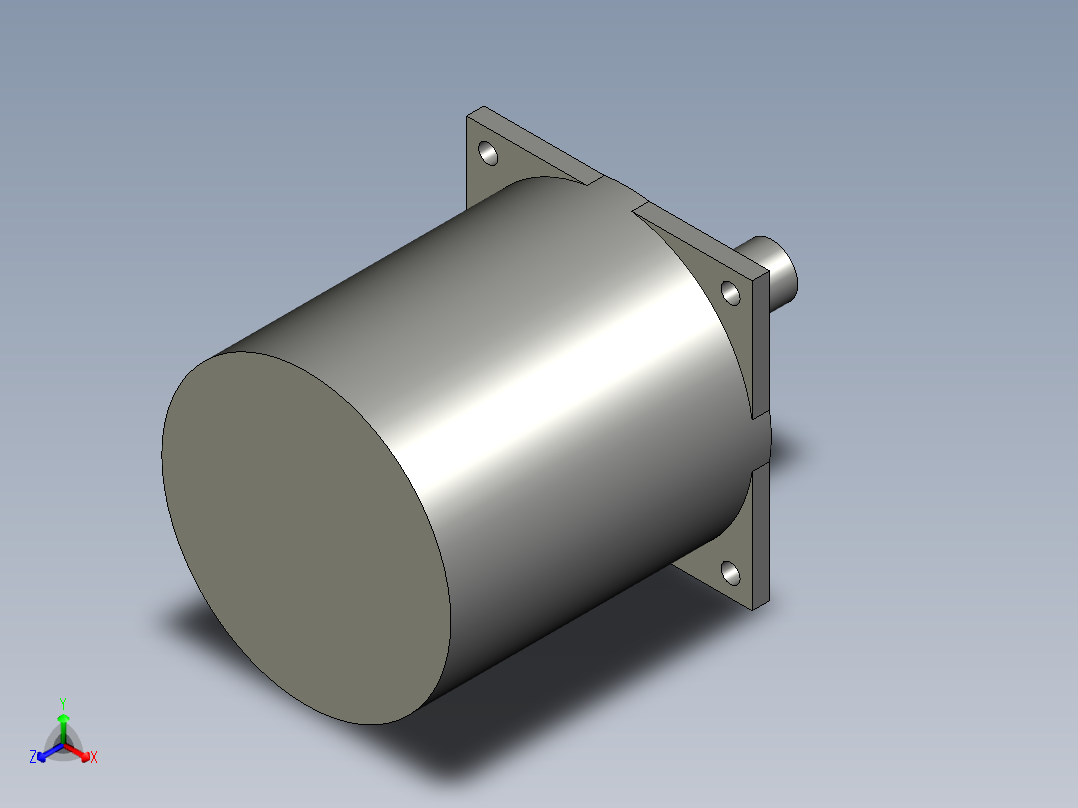滚珠丝杠步进电机FL86BYG92主视图