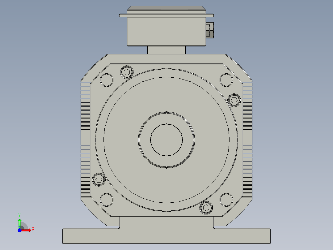 主轴伺服电机195ZST-X20015(3)前视图