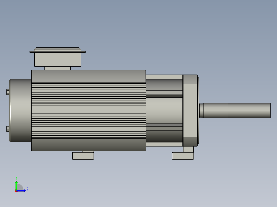 主轴伺服电机195ZST-X20015(3)左视图