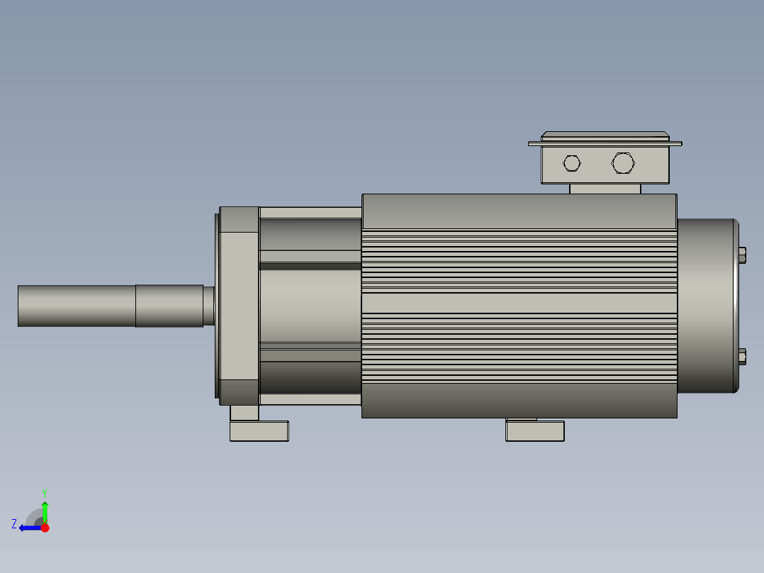 主轴伺服电机195ZST-X20015(3)右视图
