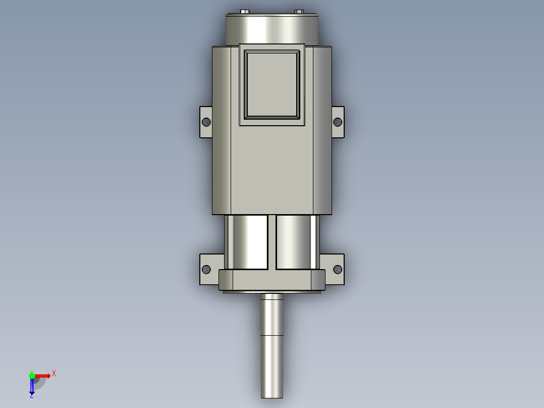 主轴伺服电机195ZST-X20015(3)俯视图