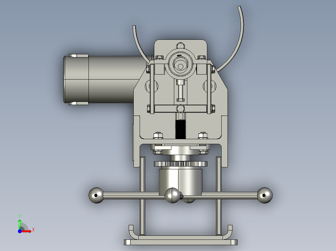 压弯长度可变的钢板折弯机前视图