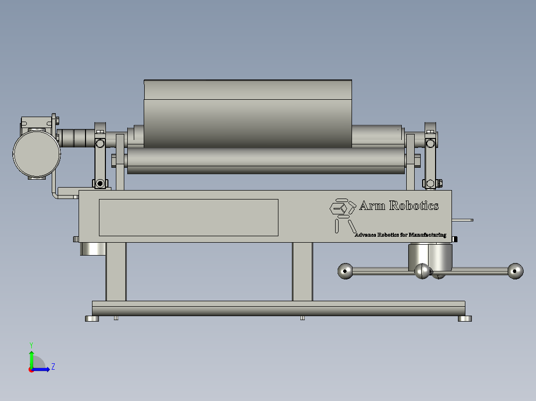 压弯长度可变的钢板折弯机左视图