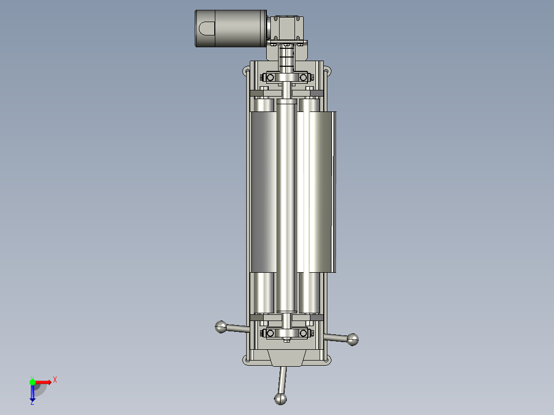 压弯长度可变的钢板折弯机俯视图