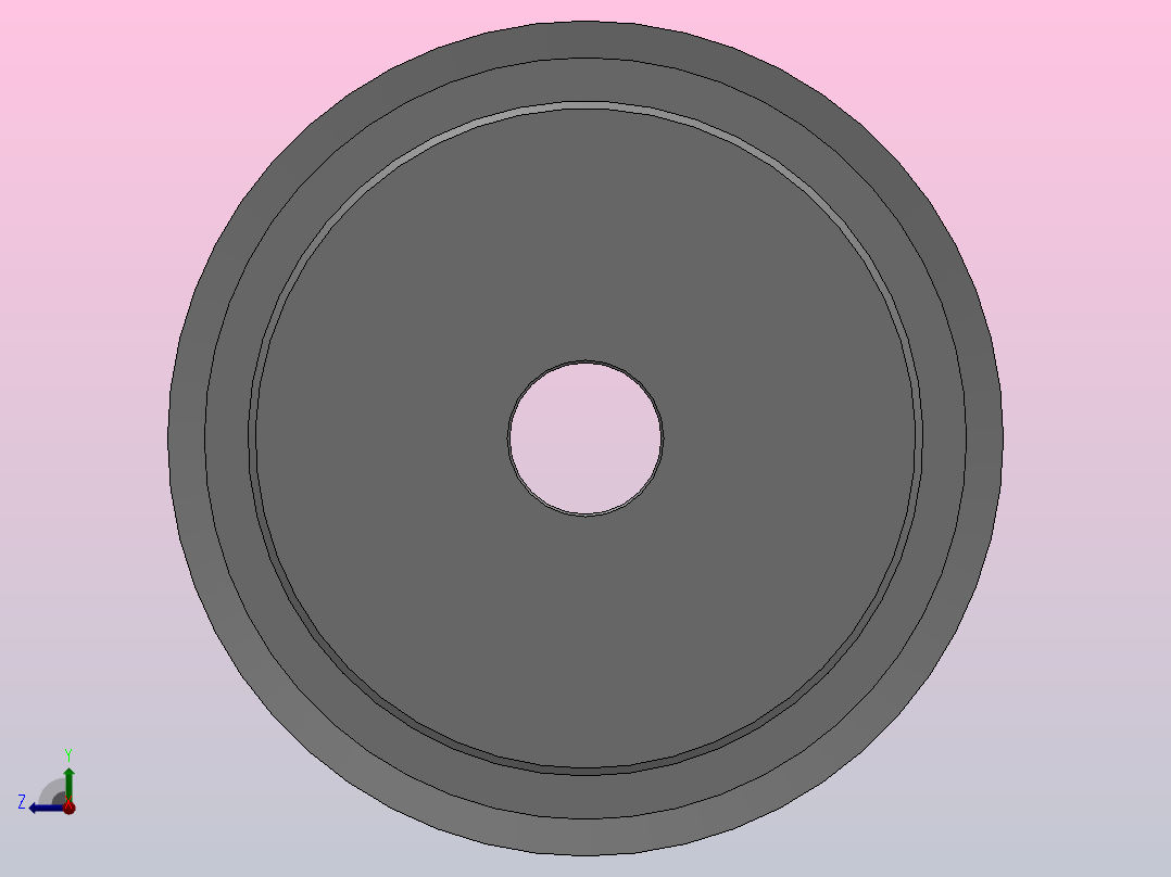 标准型半圆弧形齿同步带轮H8M型_SS8MHC-36-30-dc18-A右视图