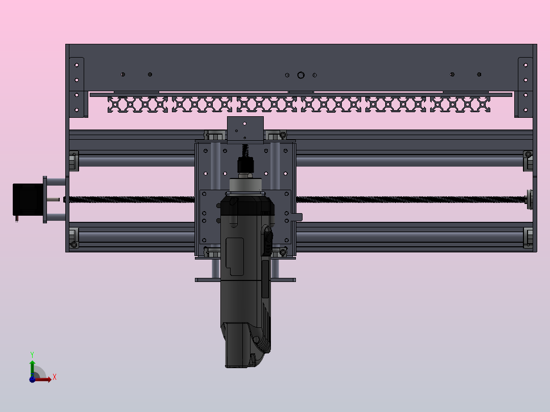 101-cnc-40x50cm雕刻机前视图