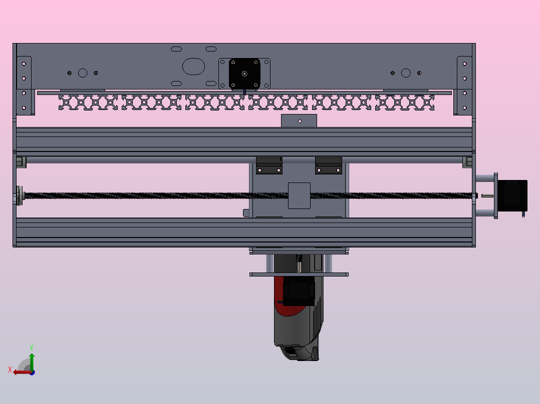 101-cnc-40x50cm雕刻机后视图
