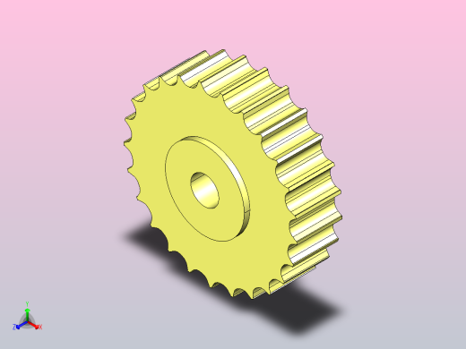 JI 812-25T-R25-C1 SS812系列机加工被动轮正等轴测缩略图