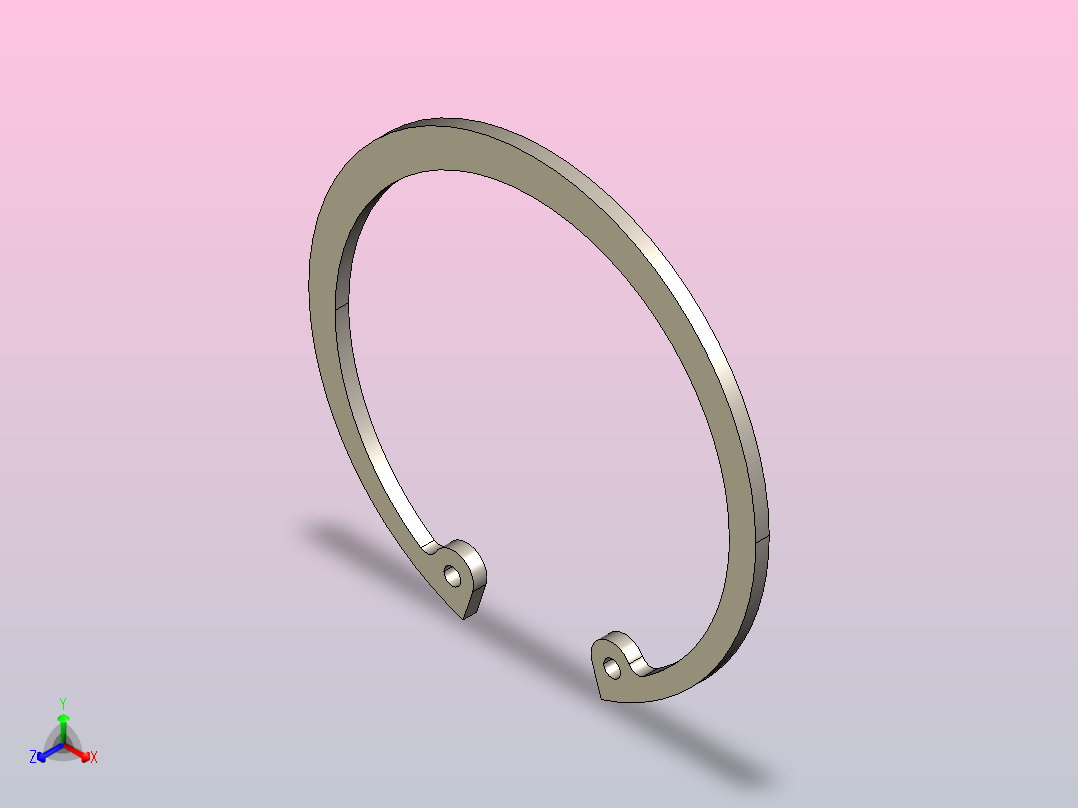 GB╱T 893-2017[孔用弹性挡圈A型62]主视图