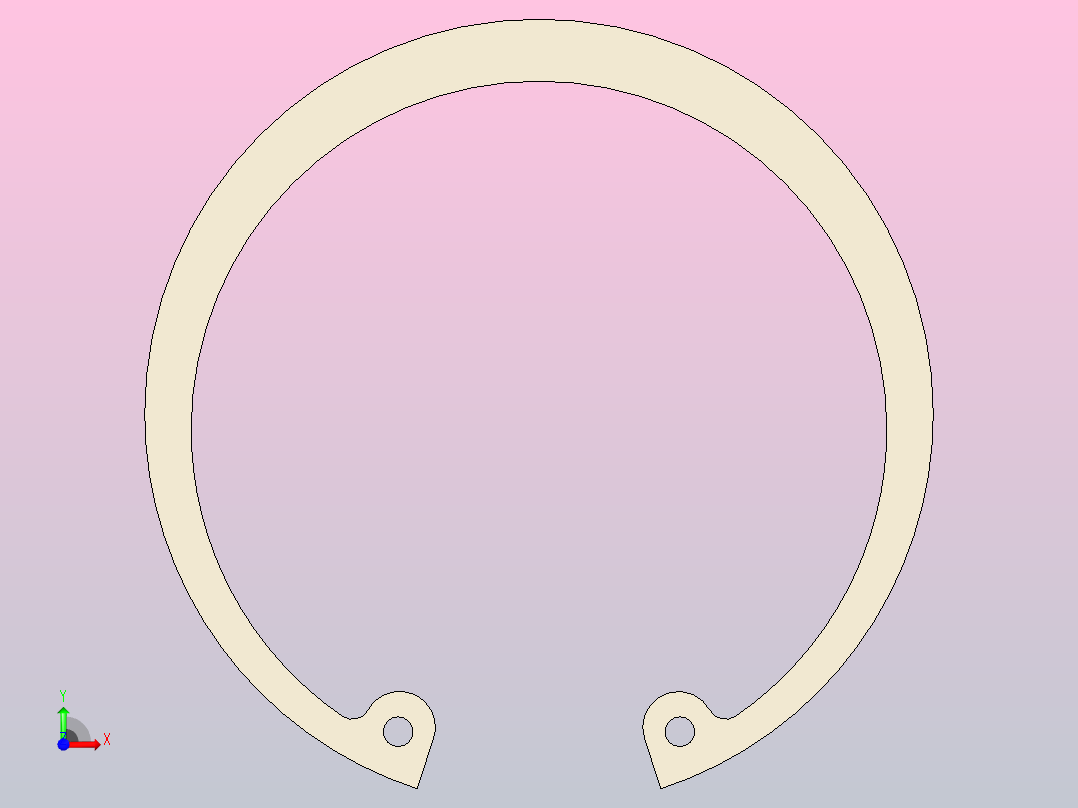 GB╱T 893-2017[孔用弹性挡圈A型62]前视图