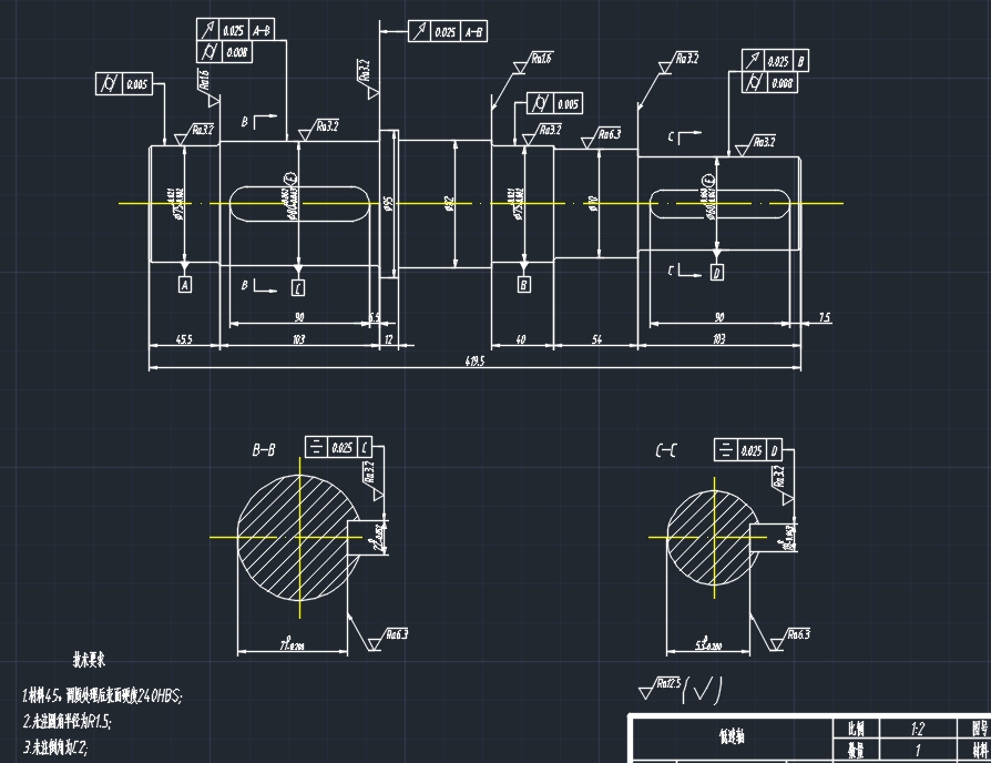 二级减速器CAD