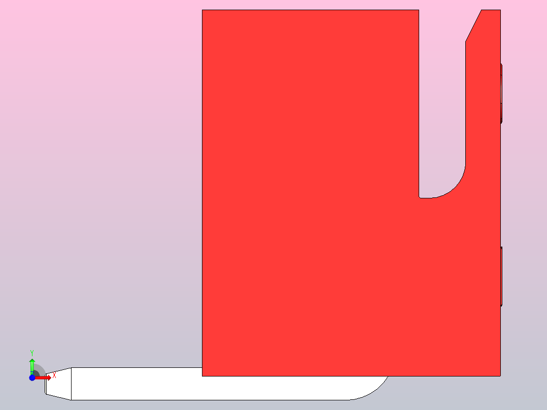 红色JST XH 6针连接器P 2 54mm成角度前视图