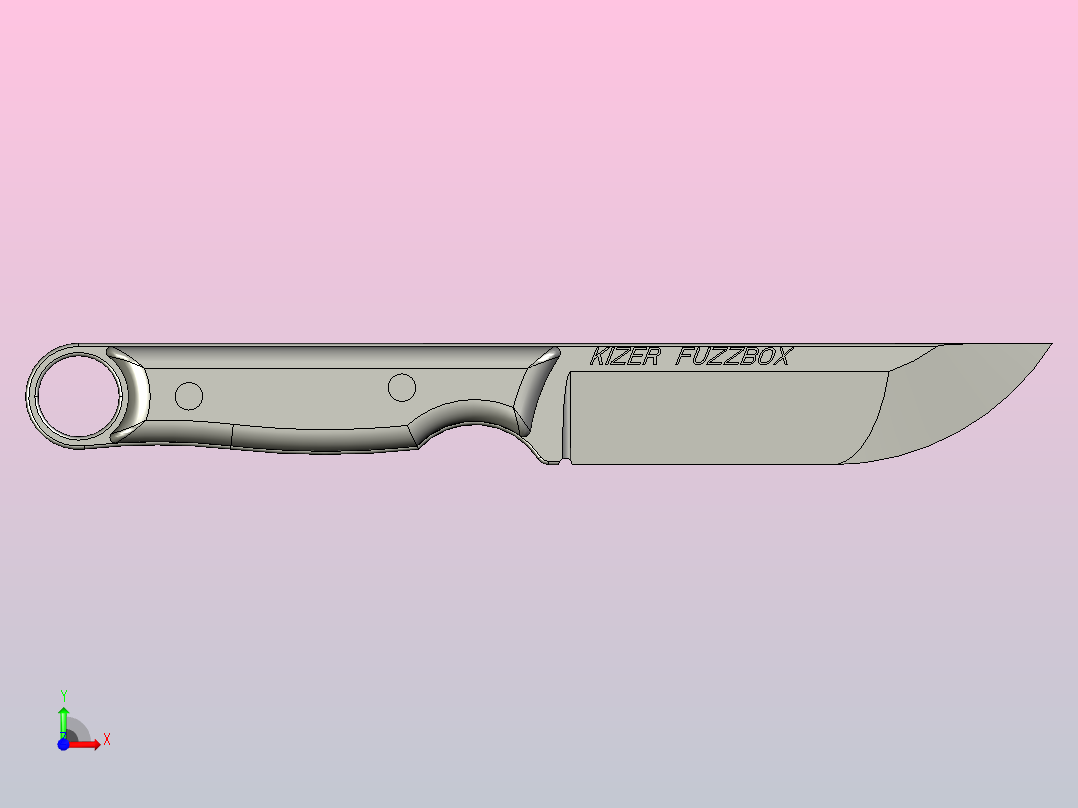 KIZER FUZZBOX 固定刀片前视图