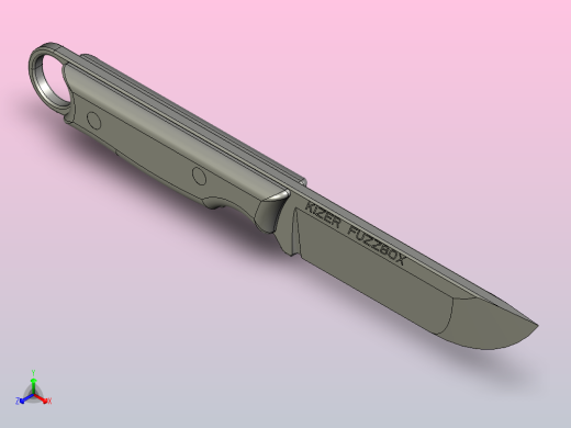 KIZER FUZZBOX 固定刀片正等轴测缩略图