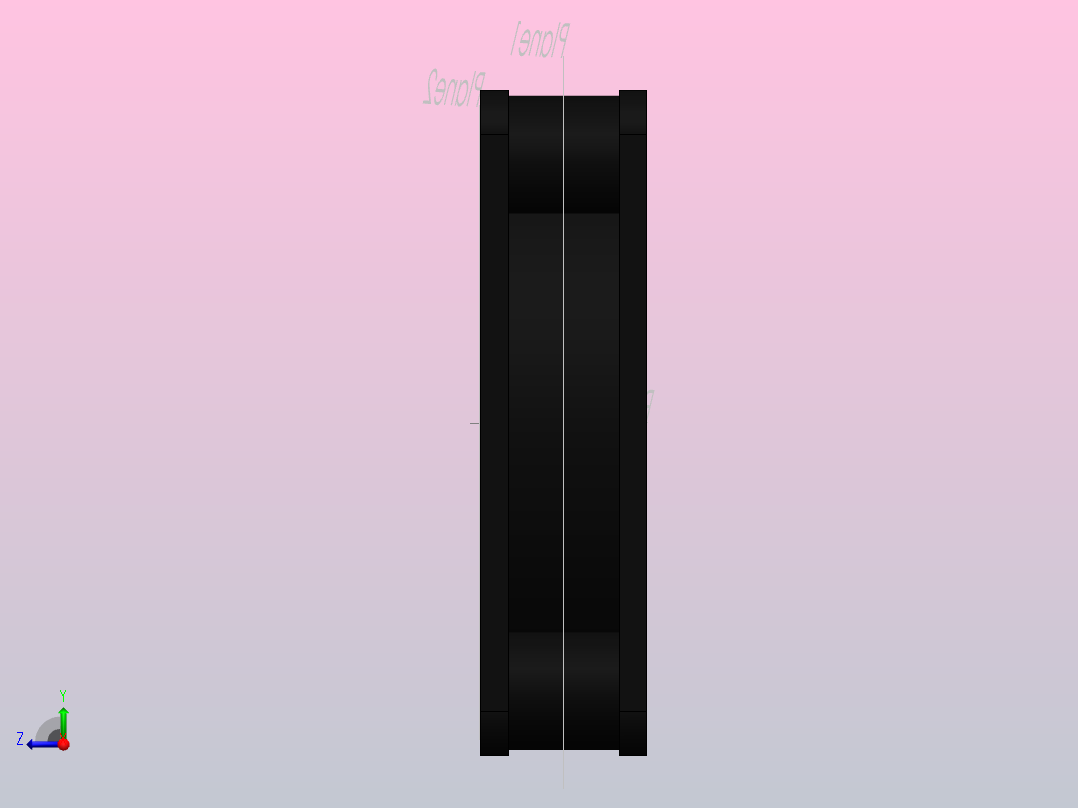 通用60x60x15mm+12V+PC风扇右视图