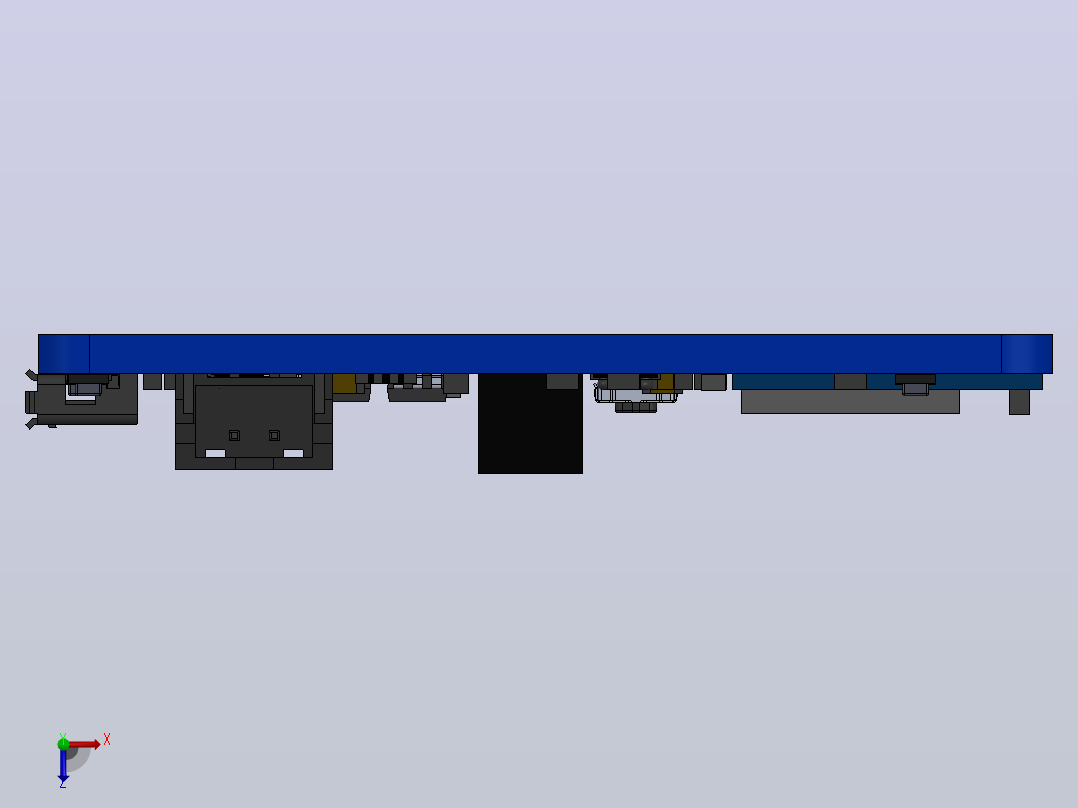 USB  插头分线器俯视图