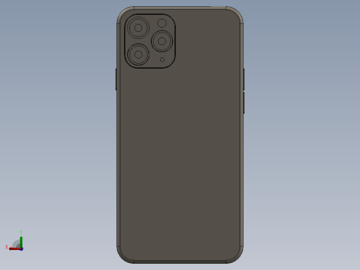 Phone 11 Pro Max 3D模型后视缩略图