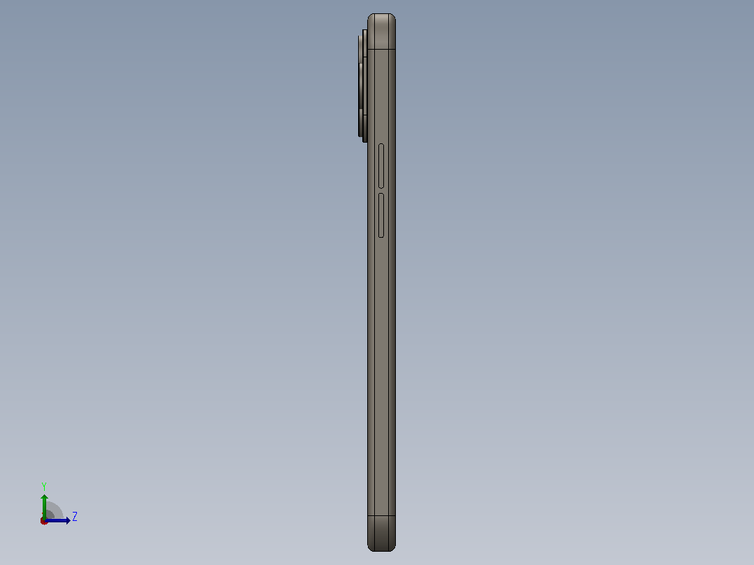 Phone 11 Pro Max 3D模型左视图