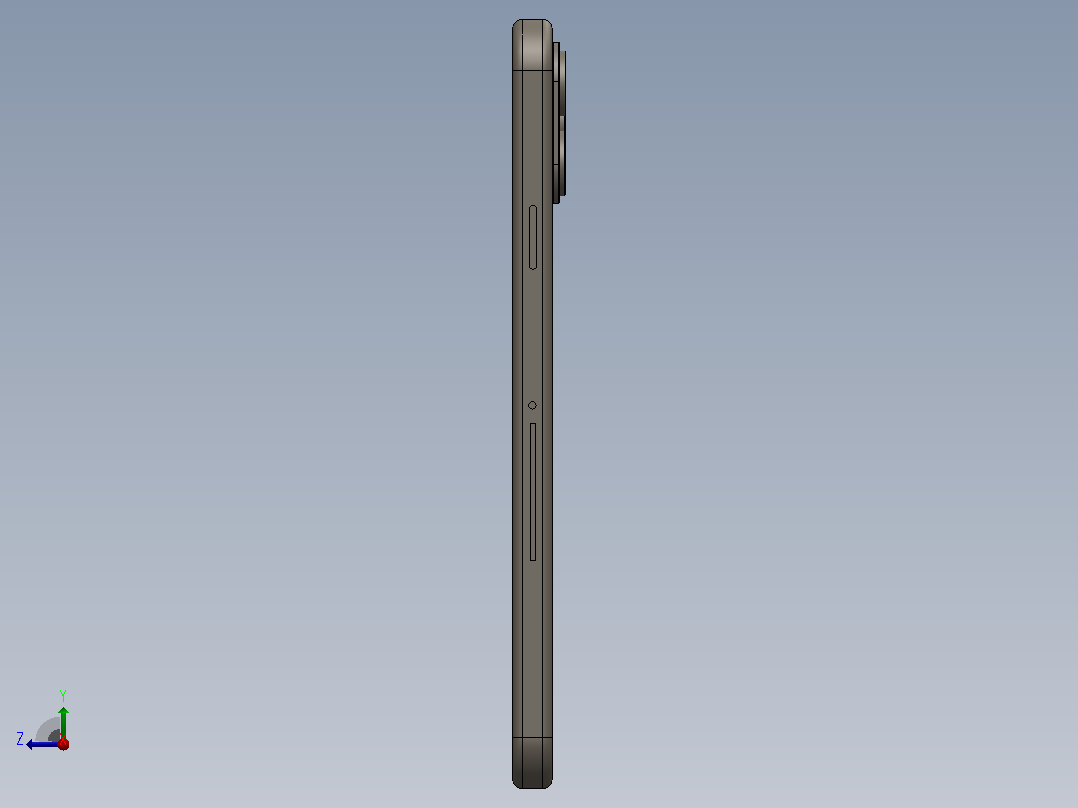 Phone 11 Pro Max 3D模型右视图