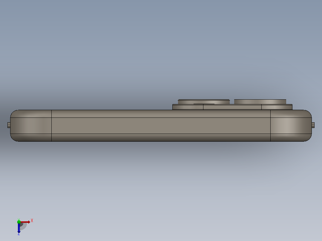Phone 11 Pro Max 3D模型俯视图