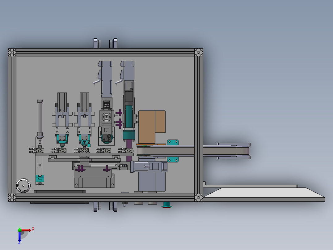 四合一测试设备（含bom）sw17可编辑俯视图