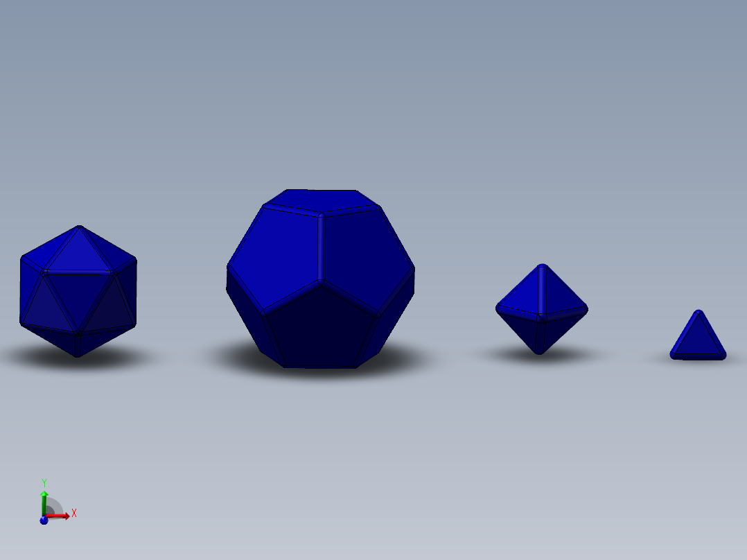 正多面体主视图