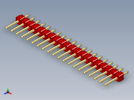 彩色公头100mil（2.54mm）系列-DS1021_red_1x20p_100mil_Type1_rev1.0