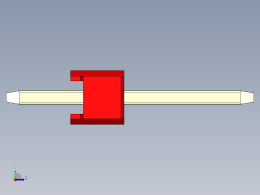 彩色公头100mil（2.54mm）系列-DS1021_red_1x20p_100mil_Type1_rev1.0左视缩略图