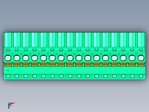 DEGSON 2EDG 系列 5.0mm 可插拔接线端子组-2EDGKDB-5.0-16P-14-00AH俯视缩略图