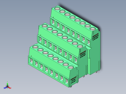 DEGSON DG500 系列 5.05.087.62mm 接线端子-DG500A3-5.08-24P-14-00AH