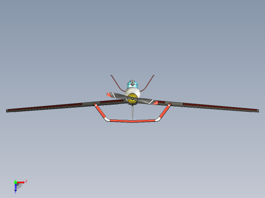 双杆配置无人机微型和中型设计,最大有效载荷能力800-1000克俯视缩略图