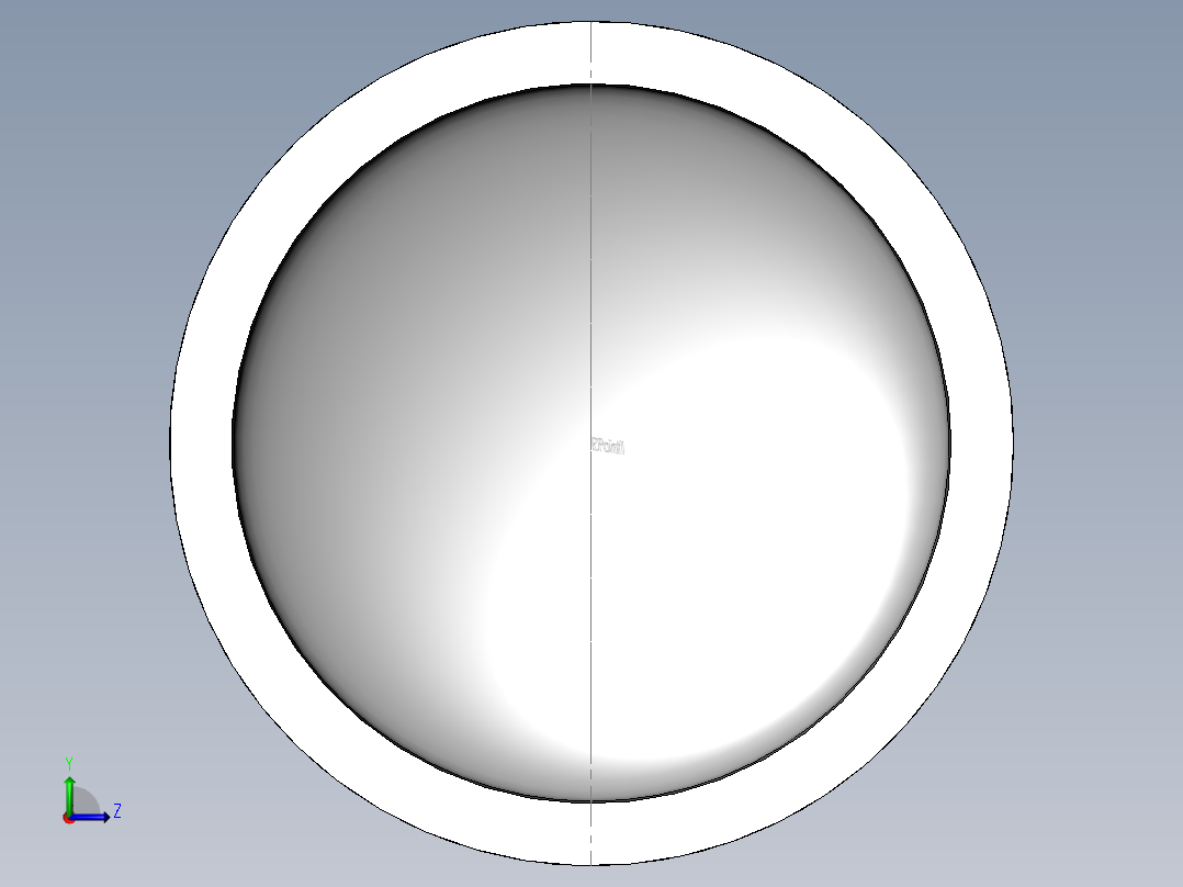 PVC管件-4in End cap前视图