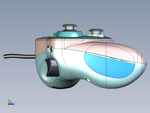 游戏机手柄左视缩略图