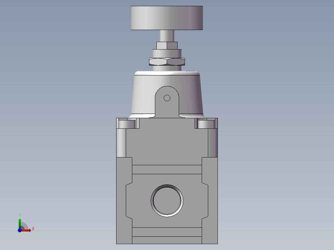 精密调压阀RPE1000-8-07（带固定座）（不带压力表）前视图