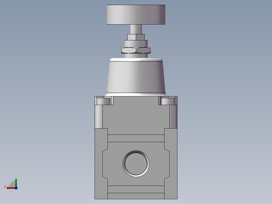 精密调压阀RPE1000-8-07（带固定座）（不带压力表）后视图
