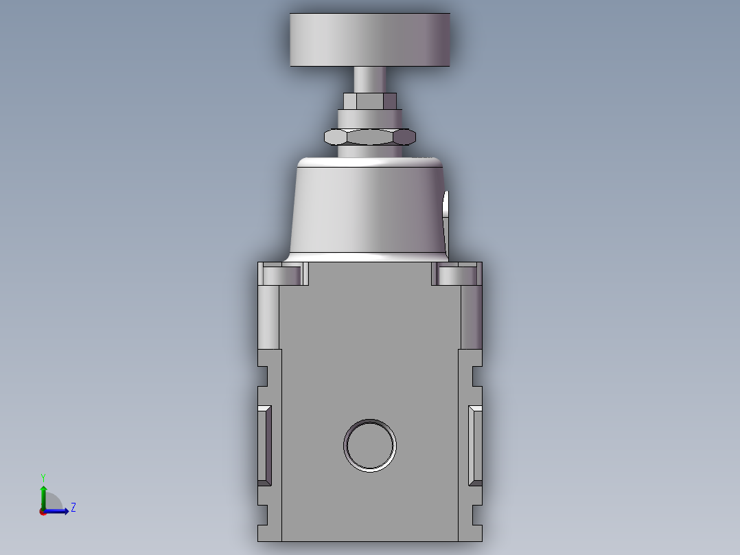 精密调压阀RPE1000-8-07（带固定座）（不带压力表）左视图
