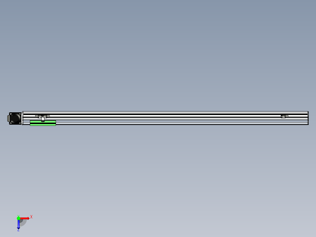 同步带滑台-半封闭B13-L90-S1300-R-P40-D3俯视图
