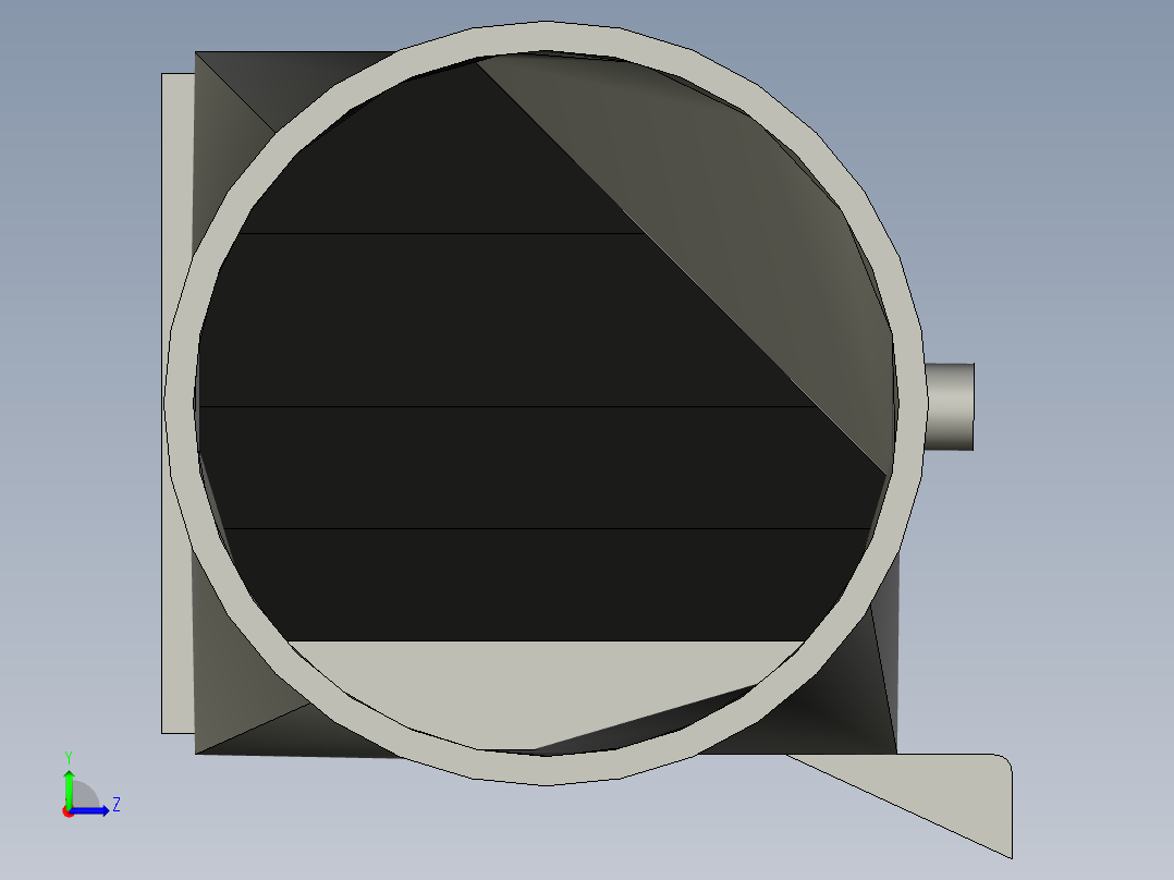 真空箱接油罩左视图