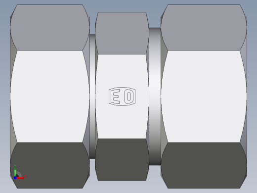 卡套式工业通用硬管接头EO_Distance_piece_adapter_DA38ZSCF前视缩略图