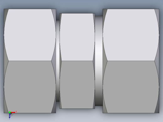 卡套式工业通用硬管接头EO_Distance_piece_adapter_DA38ZSCF俯视缩略图