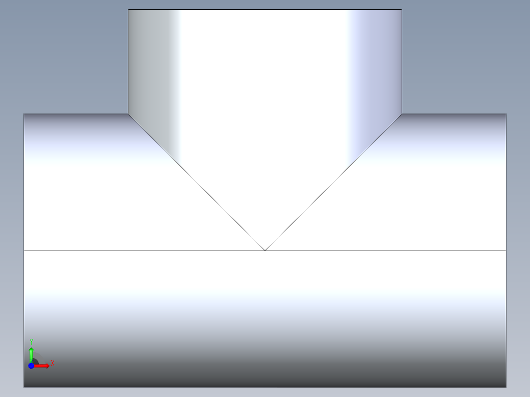 CPVC管件04-Sch80_Tee_FPTxFPTxFPT_9805-015_1.5in前视图