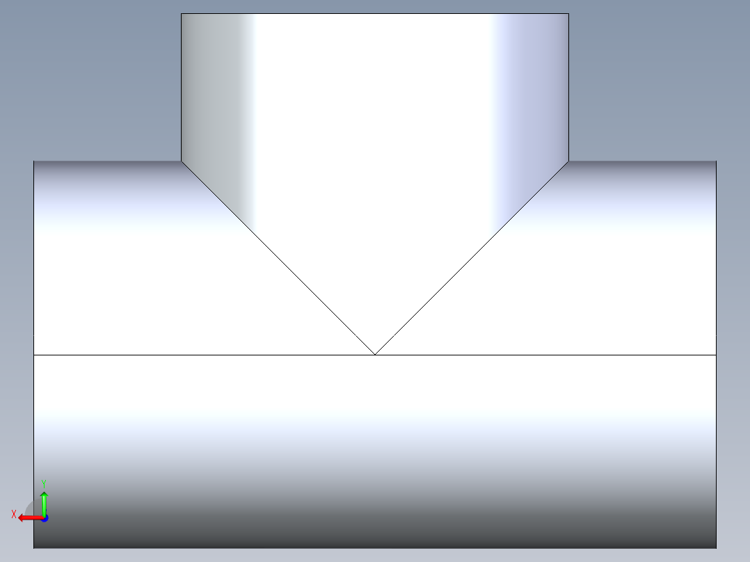 CPVC管件04-Sch80_Tee_FPTxFPTxFPT_9805-015_1.5in后视图