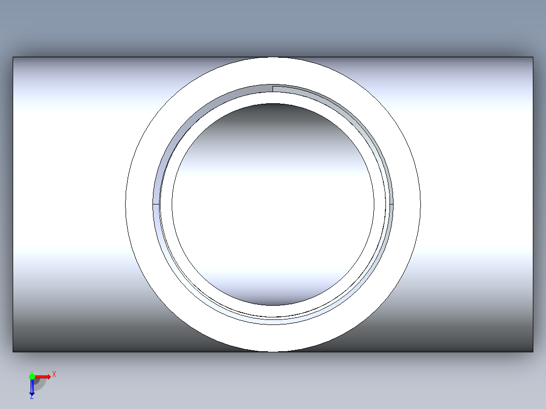 CPVC管件04-Sch80_Tee_FPTxFPTxFPT_9805-015_1.5in俯视图