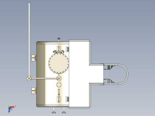 6立方带梯罐体俯视缩略图