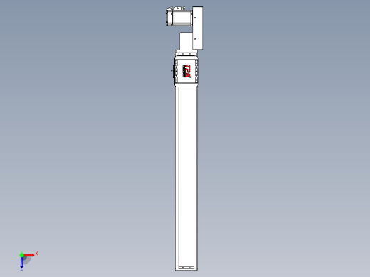 同步带全封闭直线模组TPA-HCB-85D-90-L650-ML-Y-P20-N3俯视缩略图