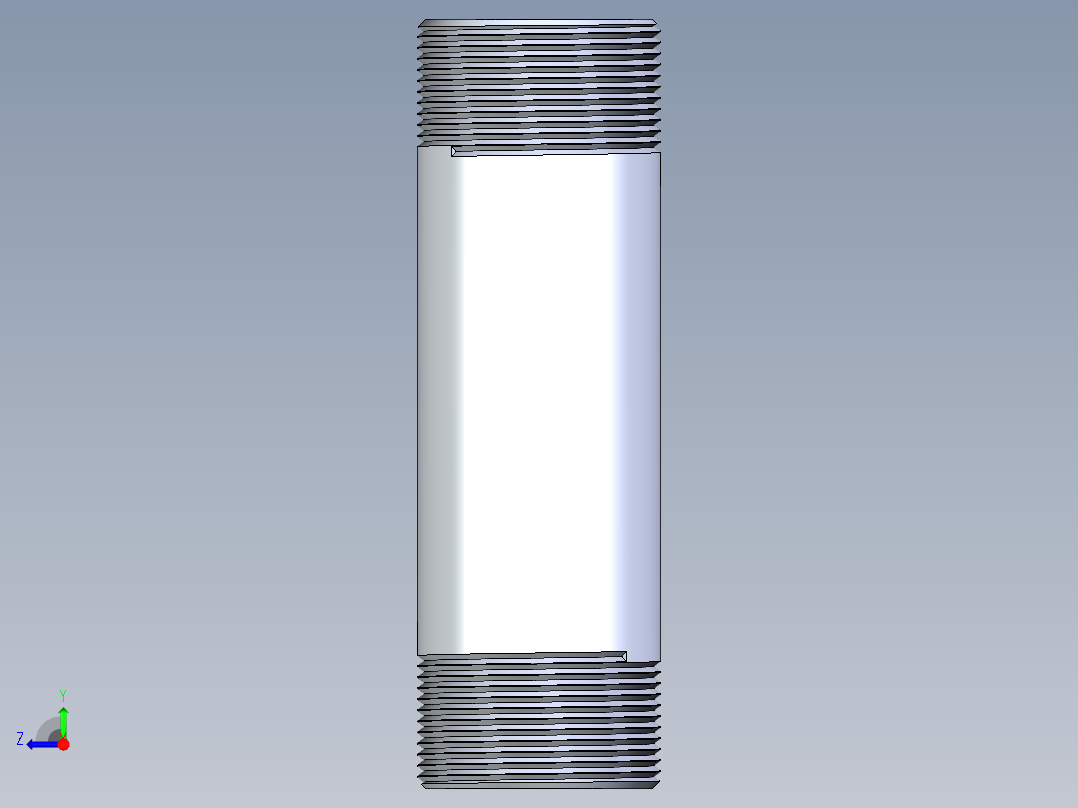 聚氯乙烯配件33-Sch80_Nipple_MPTxMPT_861-218_1.5in x 6in右视图