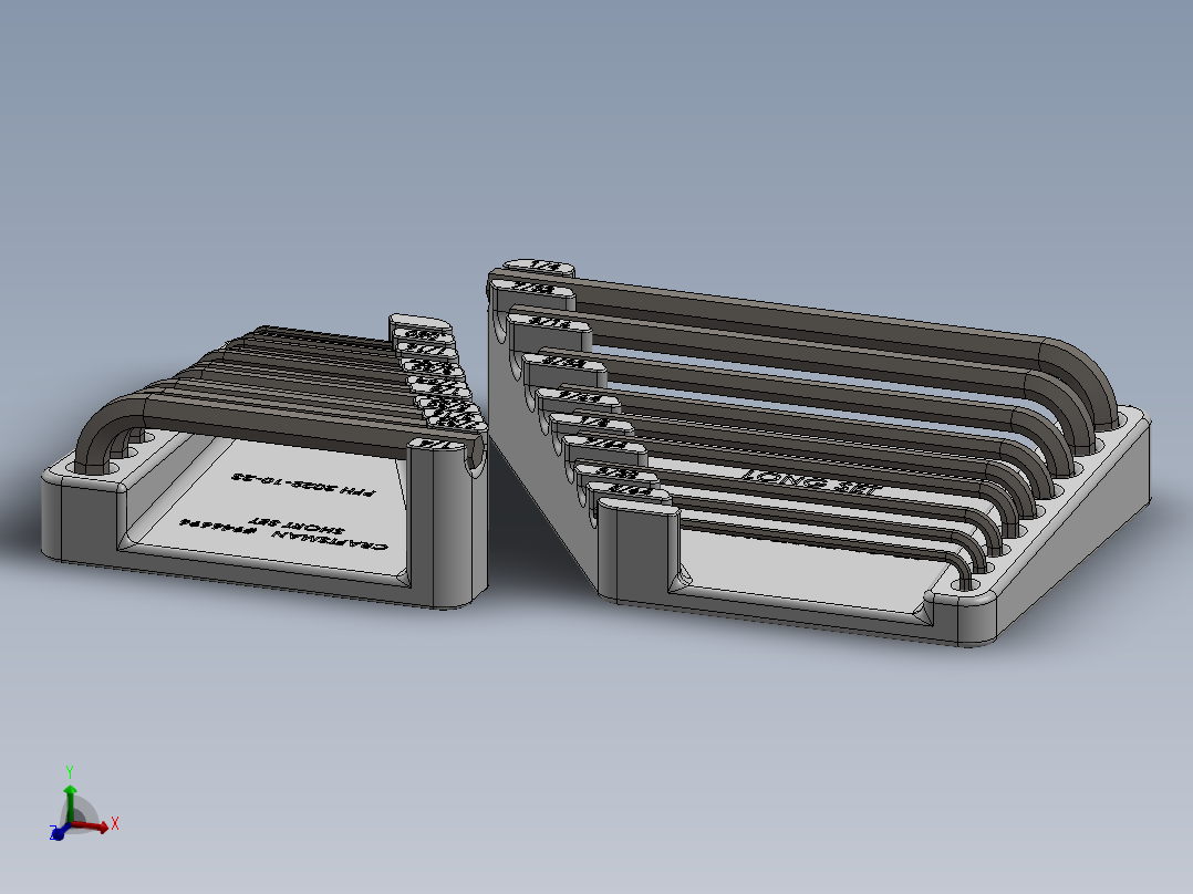 Craftsman 946677 20 件 MERIC 六角扳手套装 3DP