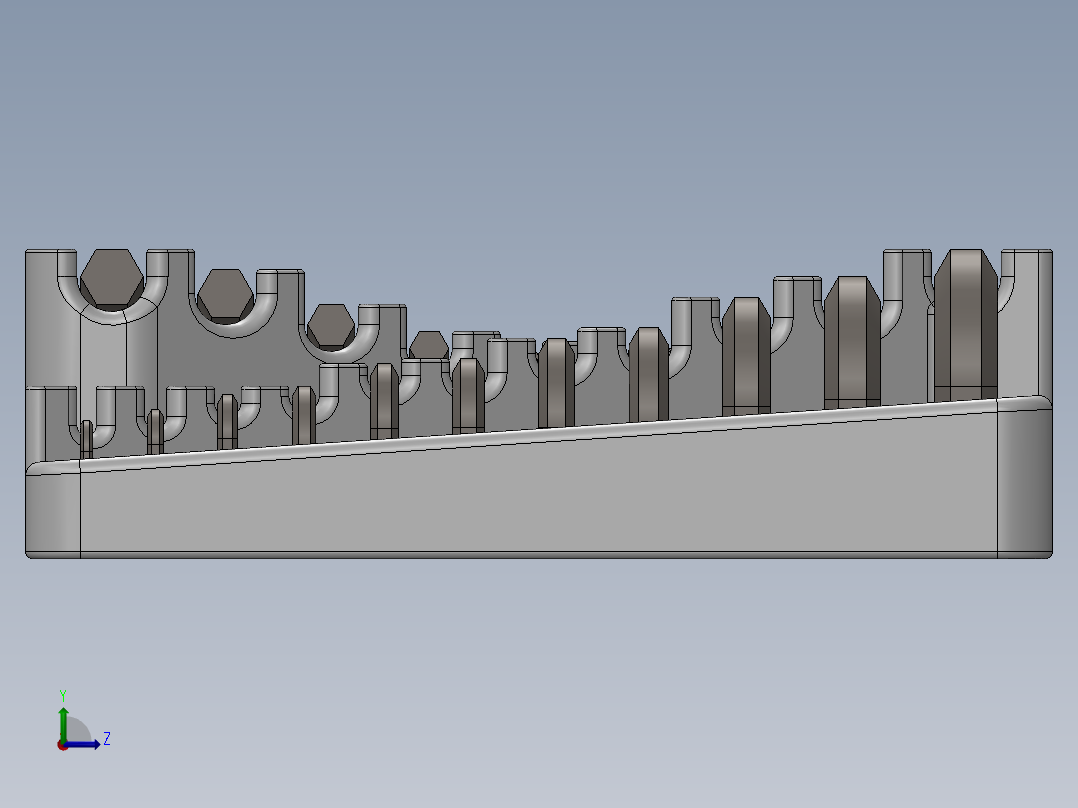 Craftsman 946677 20 件 MERIC 六角扳手套装 3DP左视图